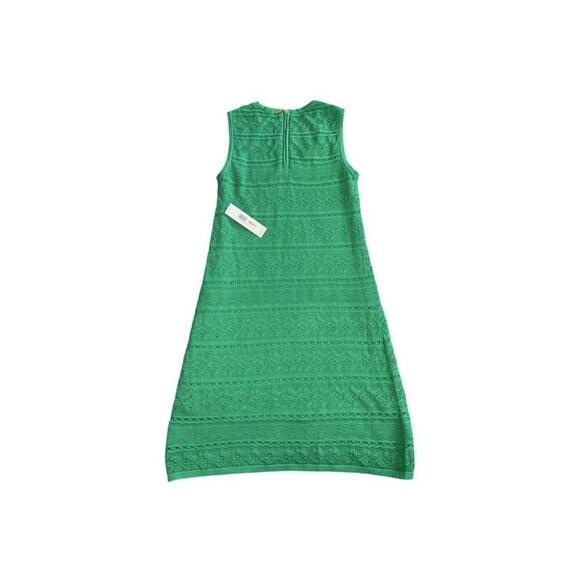 Eliza J Green Lace Sheath Dress Size Small Sleeveless Zip Cotton. New - Picture 6 of 6